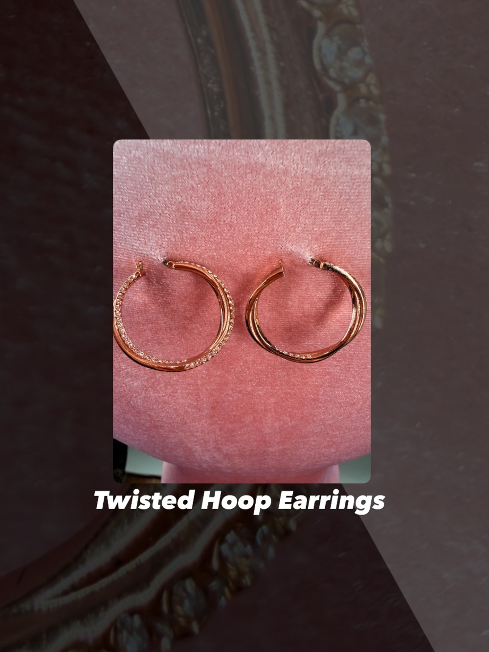 EUC Twisted Hoop Earrings